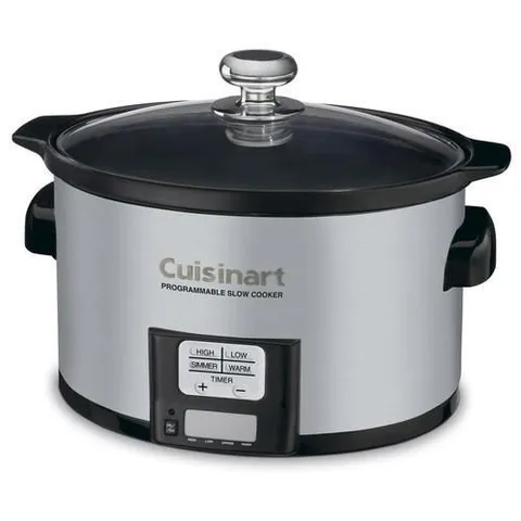 3.5-Quart Stainless Steel Oval Slow Cooker