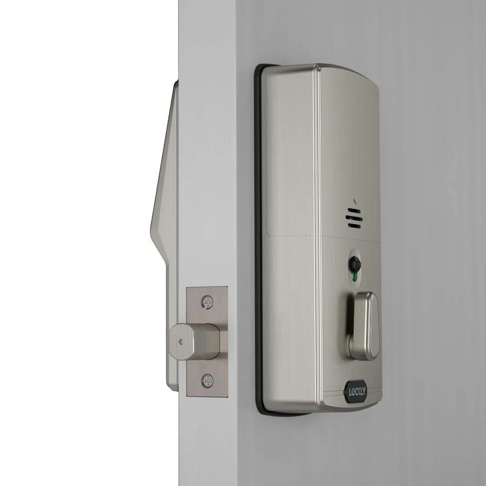 Lockly Secure Plus Satin Nickel Single-Cylinder Alarmed Deadbolt Lock with Smart Keypad, Bluetooth and 3D Fingerprint, photo 4 of 10