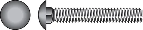 5/16 × 3-1/2 in Galvanized Carriage Bolts (50-Pack)