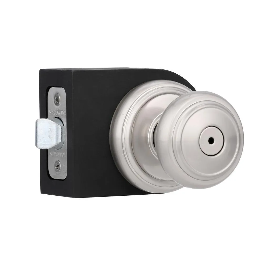 Prestige Alcott Satin Nickel Bed/Bath Door Knob (4-Pack), photo 4 of 5