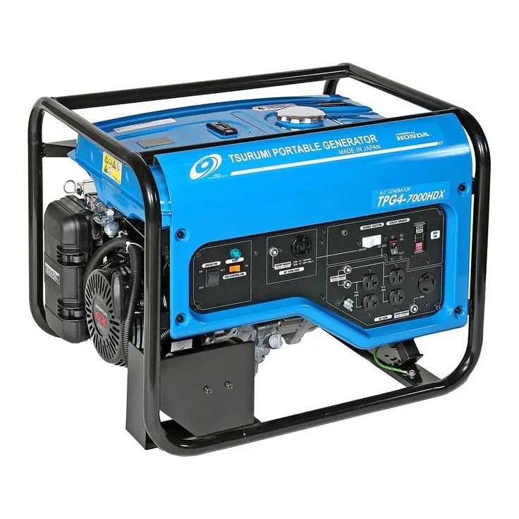 TSURUMI PUMP 6,000 Watt Gasoline Powered Portable Blue Generator with GFCI Protection and Honda GX390 Engine, photo 4 of 4