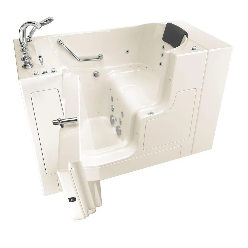 Gelcoat Premium 52 in. Right Hand Walk-In Whirlpool and Air Bathtub in White, photo 15 of 16