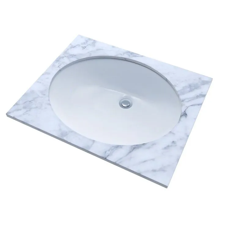 TOTO Rendezvous 17 in. Undermount Bathroom Sink with CeFiONtect in Cotton White, photo 3 of 3