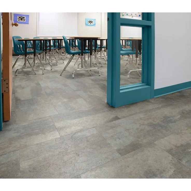 Floorworks Quarry Slate 12 in. x 18 in. Luxury Vinyl Tile Flooring (24 Tiles/36 sq. ft.), photo 3 of 3