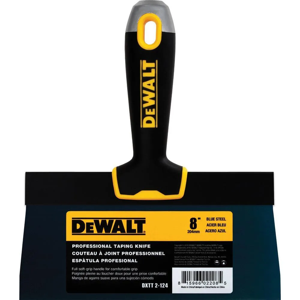 DEWALT 6 in. Blue Steel Taping Knife with Soft Grip Handle, photo 8 of 8