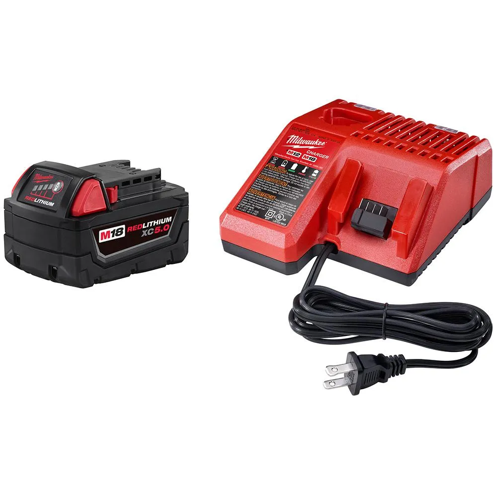 M18 18-Volt Lithium-Ion Cordless 6-1/2 in. Circular Saw W/ M18 Starter Kit (1) 5.0Ah Battery & Charger, photo 2 of 13
