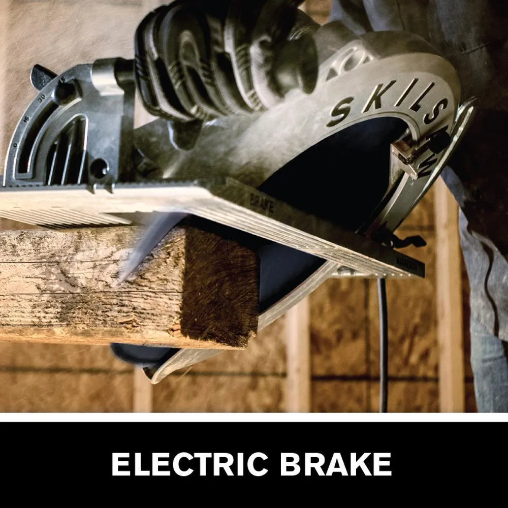 16-5/16 in. 15 Amp Corded Electric Magnesium Worm Drive Circular Saw with 32-Tooth Carbide Blade, photo 5 of 10