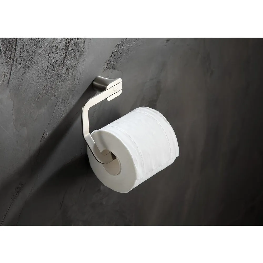 ANZZI Essence Series Wall-Mount Toilet Paper Holder in Brushed Nickel, photo 4 of 14