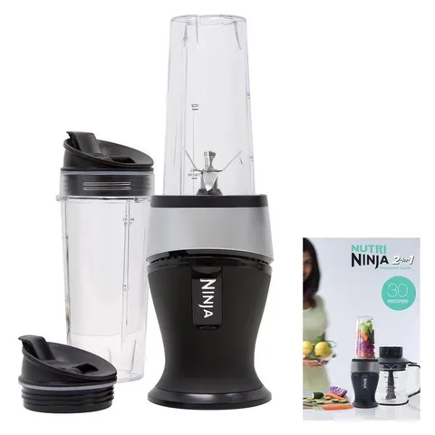 Fit 16 oz. Black Single Speed Single Serve Personal Blender