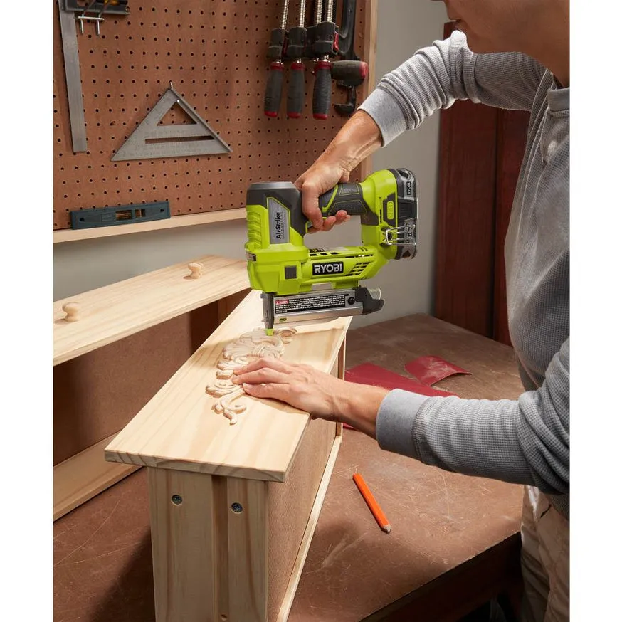 RYOBI 18-Volt ONE+ Lithium-Ion Cordless AirStrike 23-Gauge 1-3/8 in. Headless Pin Nailer (Tool Only), photo 2 of 8