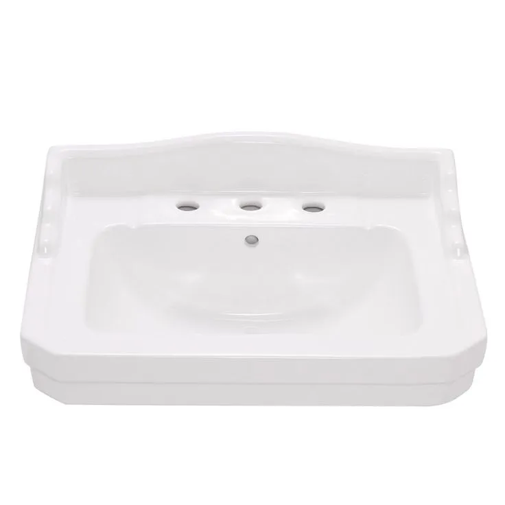 Foremost Series 1930 20-1/4 in. Pedestal Sink Basin in White, photo 3 of 5