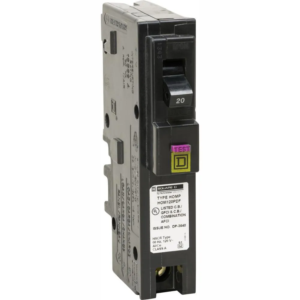Homeline 20 Amp Single-Pole Plug-On Neutral Combination Arc Fault Circuit Breaker (6-Pack), photo 7 of 18