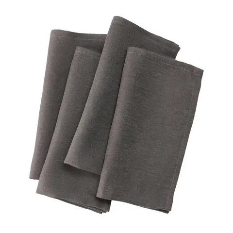 0.1 in high · 20 in wide · 20 in deep Classic Linen Napkins Dark Gray
