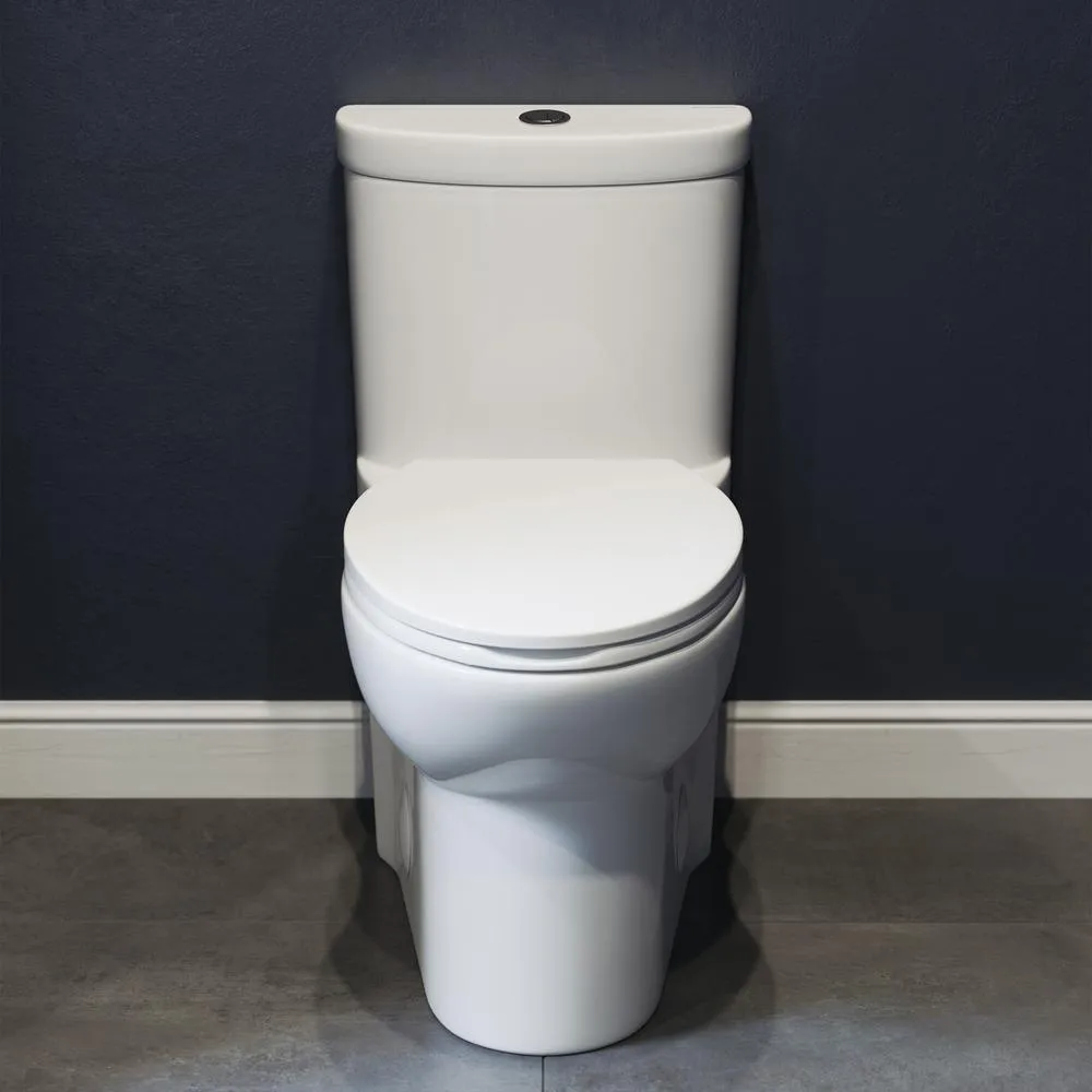 Sublime 1-Piece 0.8/1.28 GPF Dual Flush Elongated Toilet in White, photo 8 of 14