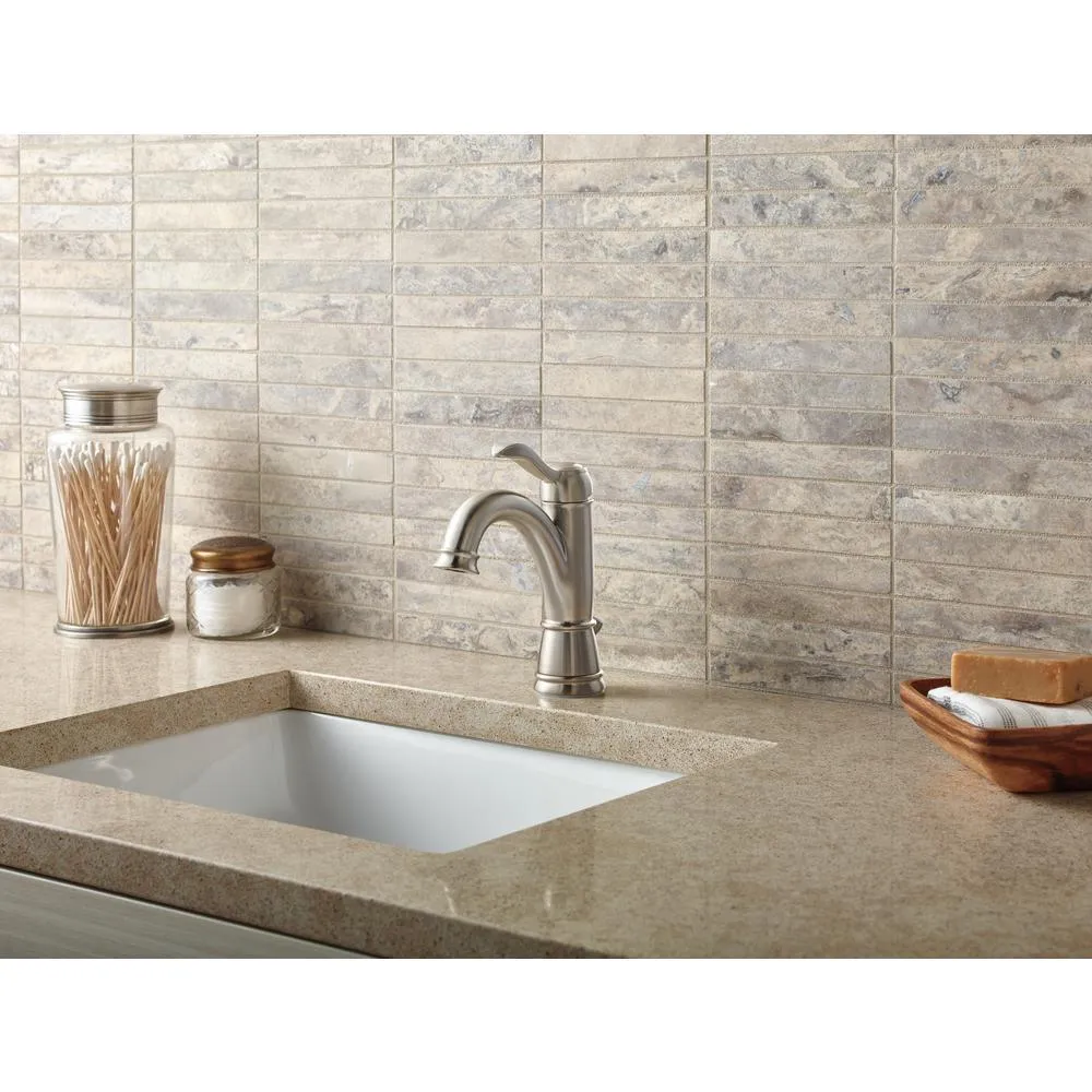 Porter Single Hole Single-Handle Bathroom Faucet in Brushed Nickel, photo 7 of 11