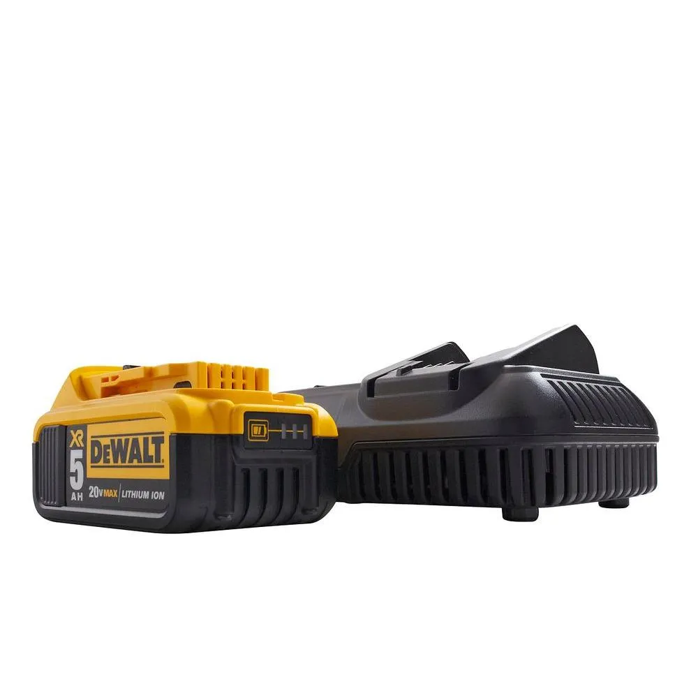 DEWALT 20-Volt MAX XR Lithium-Ion Starter Kit with Premium Battery Pack 5.0Ah, Charger and Kit Bag, photo 8 of 9