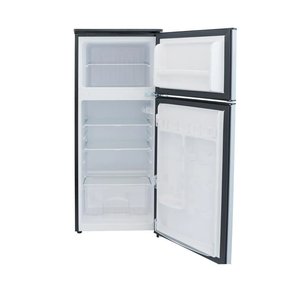 4.5 cu. ft. 2 Door Mini Fridge in Stainless Look with Freezer, photo 9 of 13