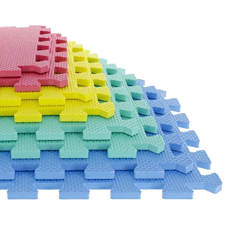 Foam Mat Floor Tiles, Interlocking EVA Foam Padding by Stalwart – Soft Flooring for Exercising, Yoga, Camping, Kids, Babies, Playroom – 8 Piece Set, photo 3 of 6