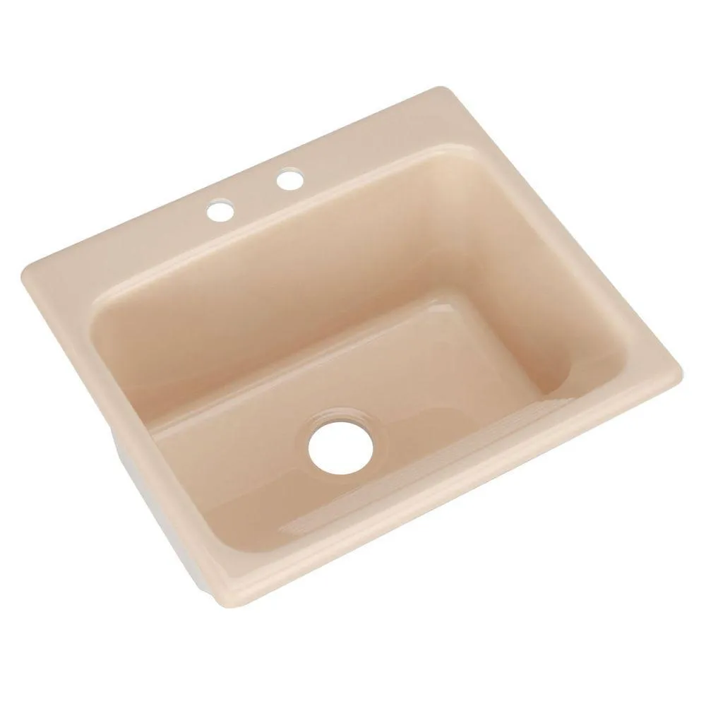 Kensington Drop-In Acrylic 25 in. 2-Hole Single Bowl Utility Sink in White, photo 16 of 18