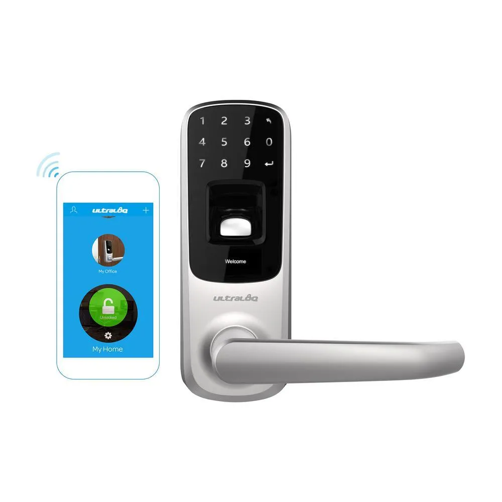 Ultraloq Satin Nickel Bluetooth Enabled Fingerprint and Touchscreen Smart Door Lock, photo 5 of 12