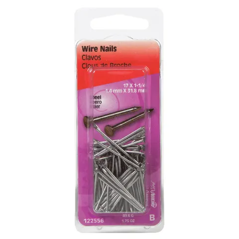 1-1/4 in Bright Steel Wire Nails (Flat Head)