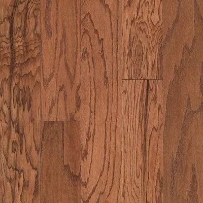 MAX 5.36-in Gunstock Oak Wirebrushed Engineered Hardwood Flooring