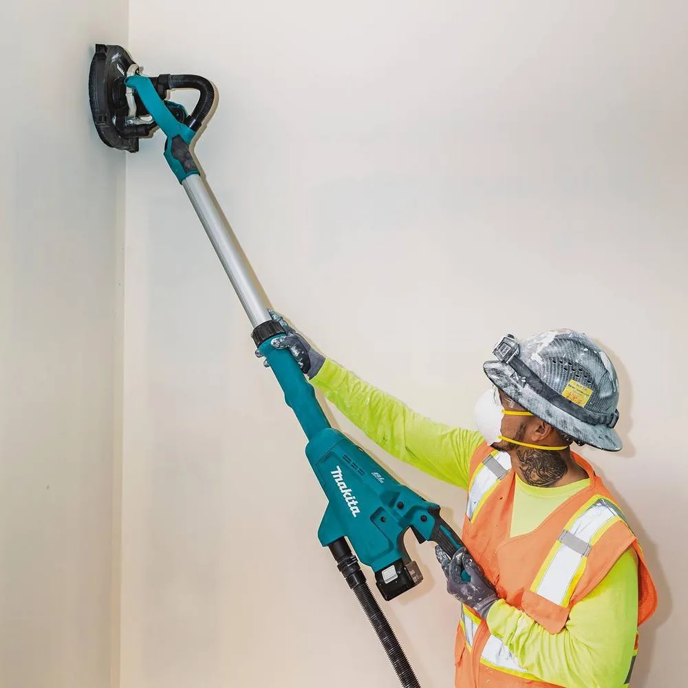 Makita 5.0 Ah 18-Volt LXT Lithium-Ion Brushless Cordless 9 in. Drywall Sander Kit, AWS Capable with bonus 18V LXT Cut-Out Saw, photo 5 of 14