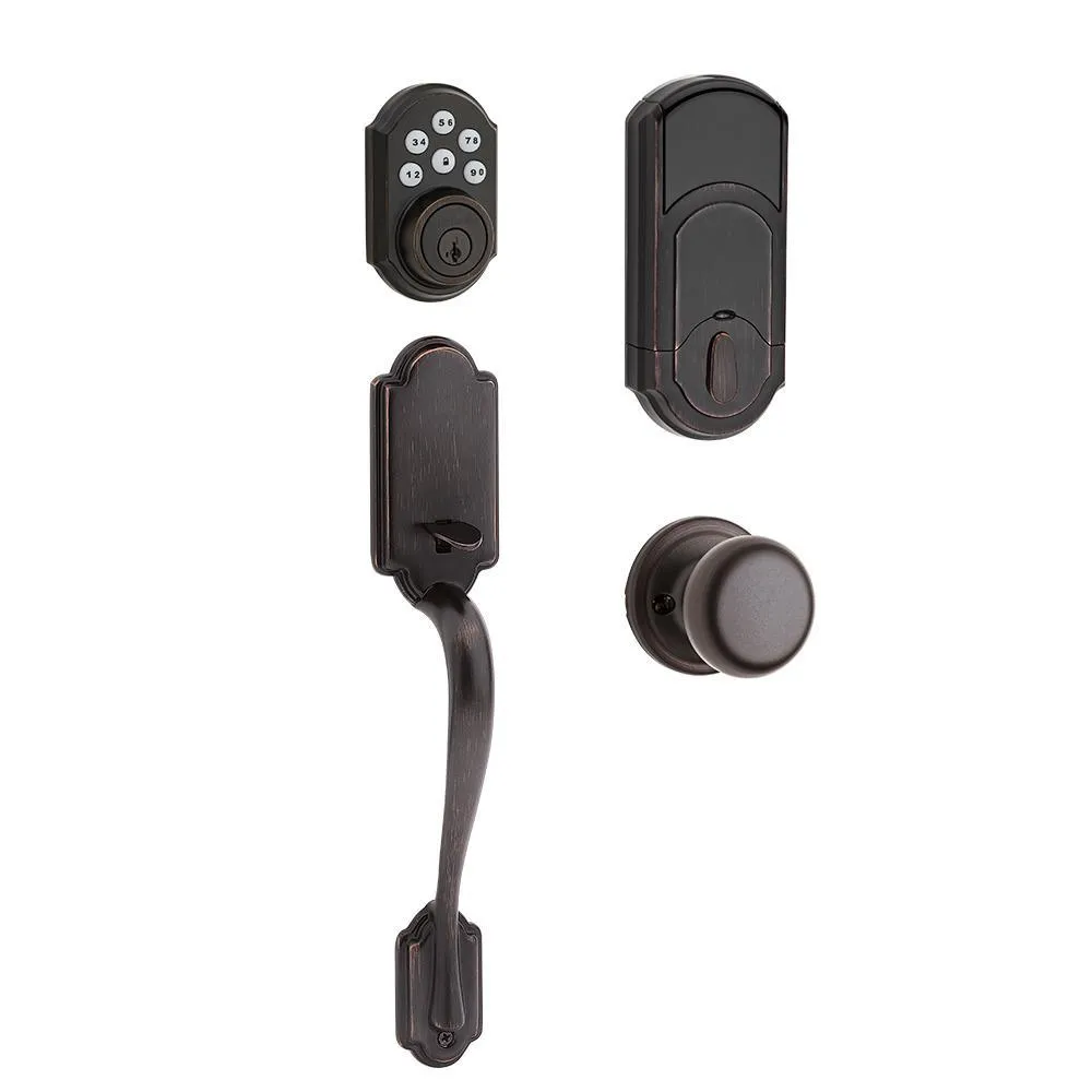 Kwikset SmartCode 909 Satin Nickel Single Cylinder Electronic Deadbolt Featuring SmartKey Security, photo 10 of 17