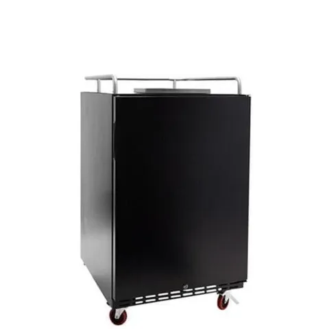Half-Barrel Keg Black Digital Kegerator