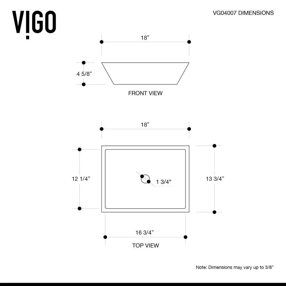 VIGO Vinca White Matte Stone Vessel Bathroom Sink Set with Titus Wall Mount Faucet in Matte Black, photo 10 of 12