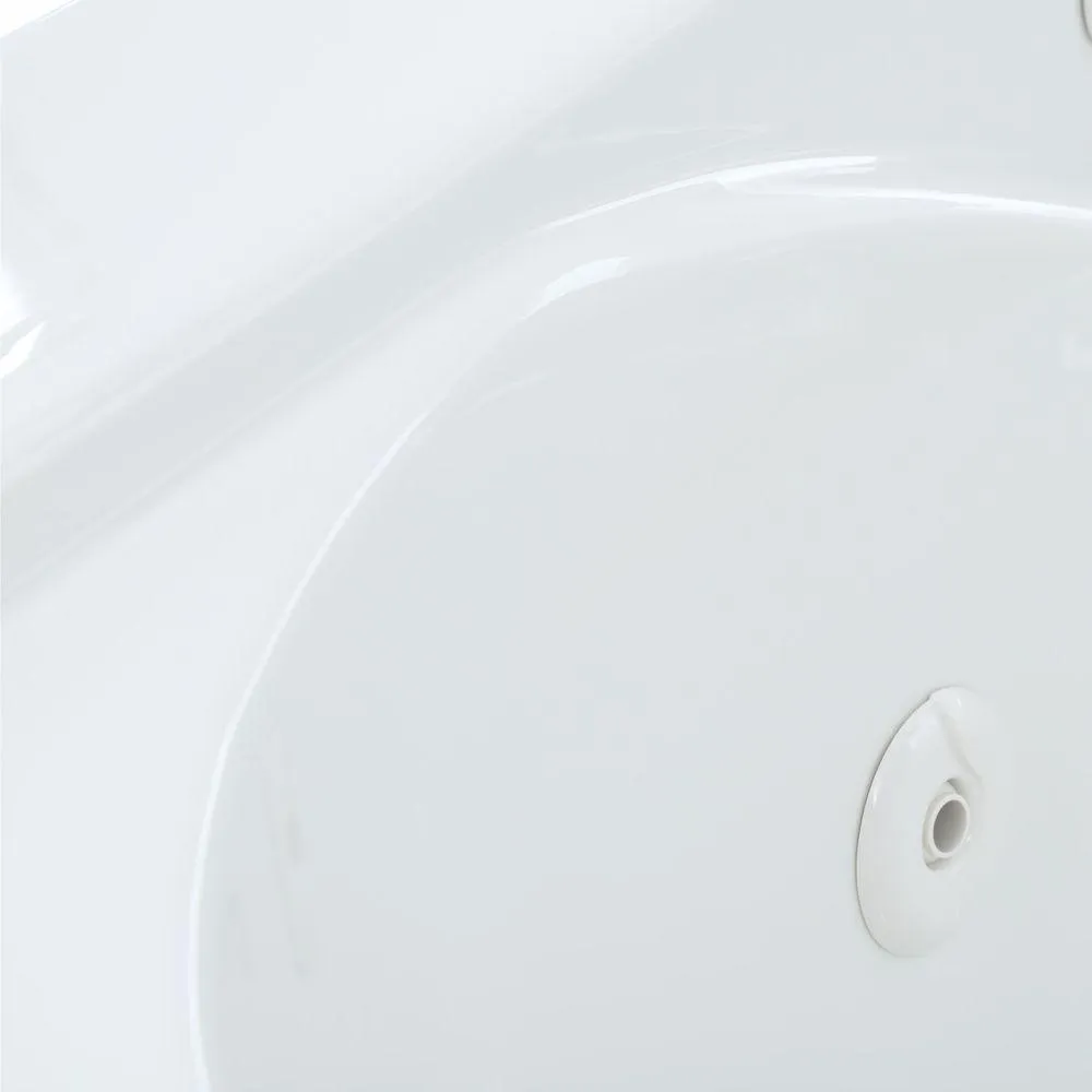 Cadet 60 in. x 42 in. Reversible Drain EverClean Whirlpool Tub in White, photo 8 of 13