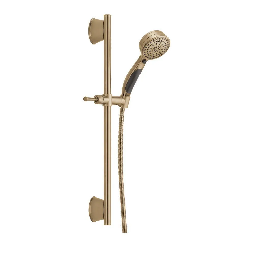 ActivTouch 9-Spray 3.7 in. Single Wall Mount Handheld Shower Head in Matte Black, photo 3 of 5