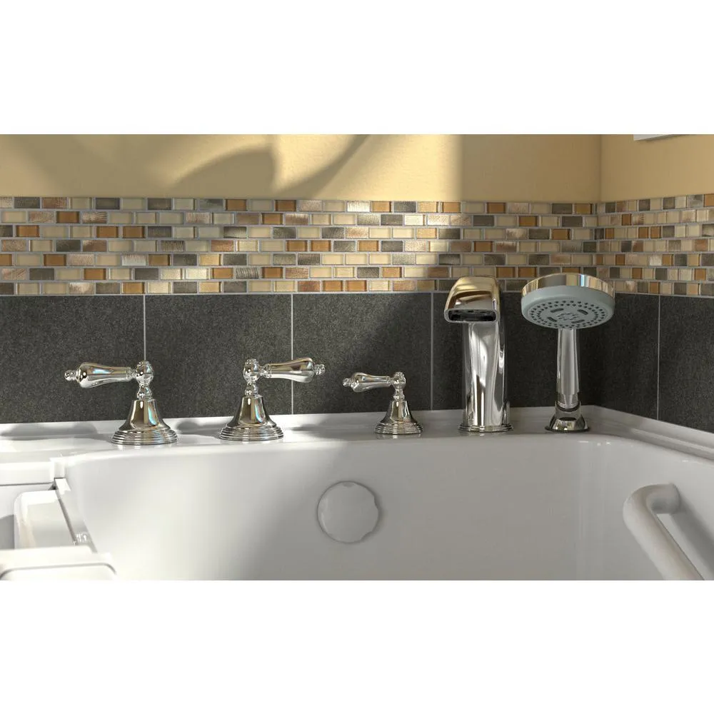 American Standard Gelcoat Premium Series 60 in. Left-Hand Walk-In Whirlpool and Air Bathtub in White, photo 2 of 22