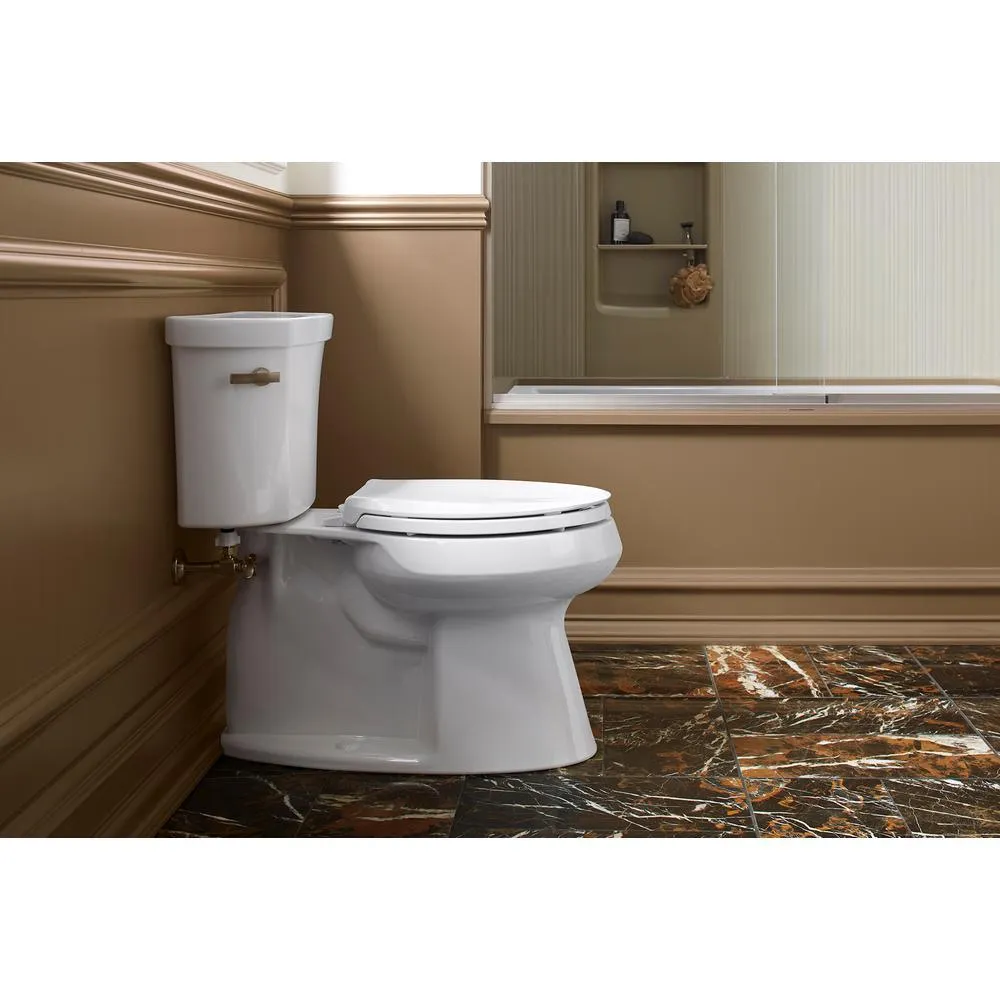 Cachet Quiet-Close Elongated Closed Front Toilet Seat with Grip-Tight Bumpers in White, photo 11 of 22