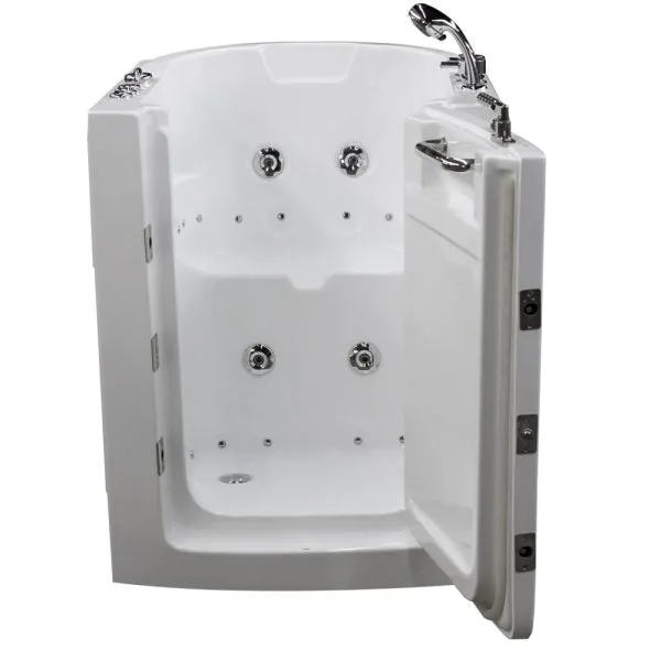 Universal Tubs HD Series 38 in. Walk-In Whirlpool and Air Bath Tub, Left Drain, Left-Swing Outward Door, White, photo 9 of 10