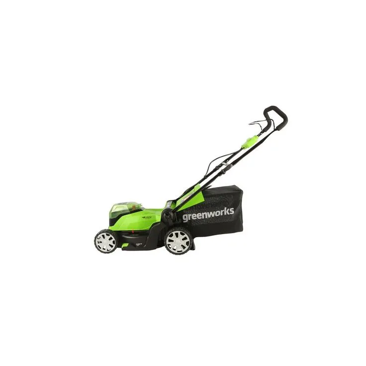 Greenworks 17 in. 48-Volt (2 x 24-Volt) Battery Walk Behind Push Mower, 2 x 24-Volt 4Ah Batteries and Dual Port Charger Included, photo 6 of 7
