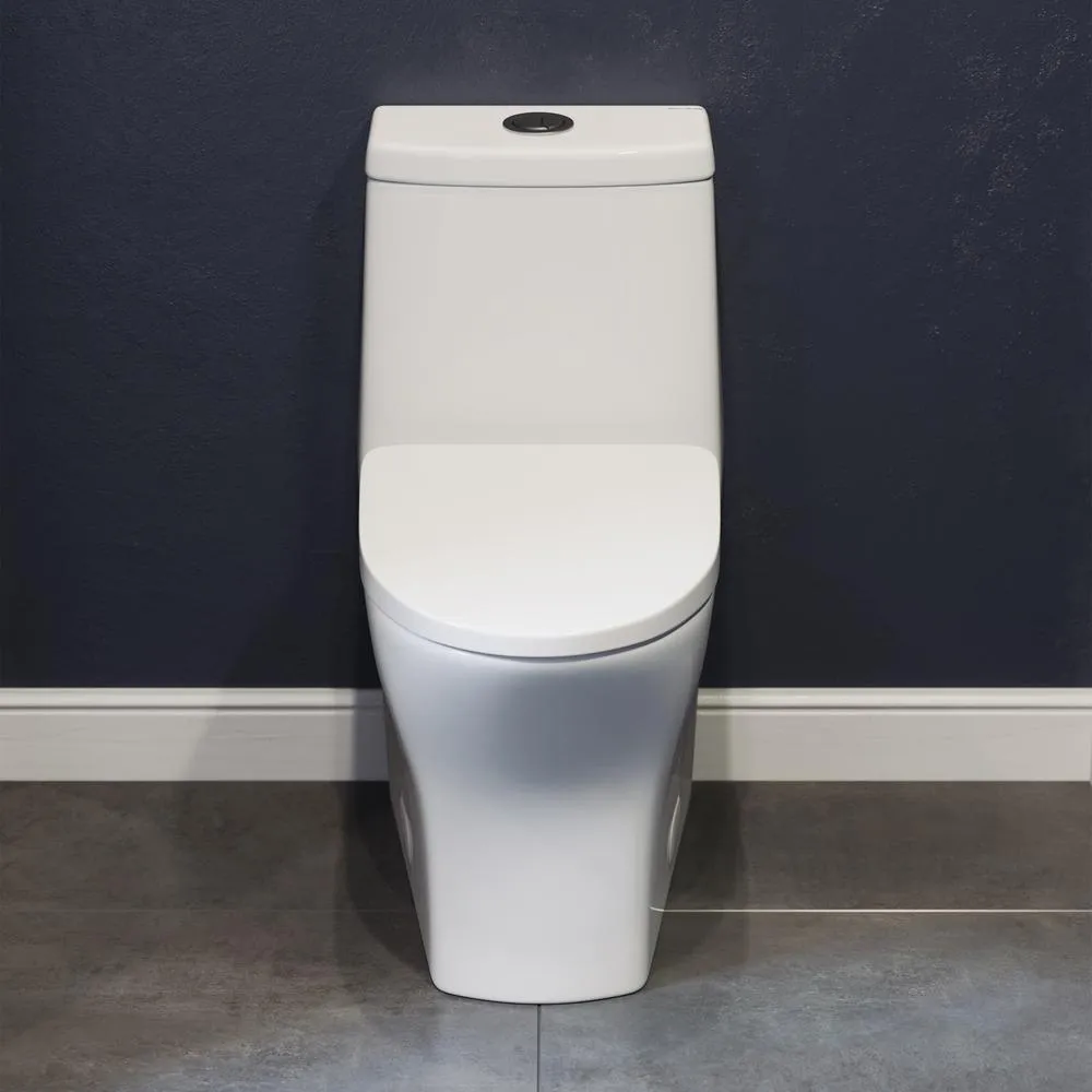 Sublime II 1-Piece 0.8/1.28 GPF Dual Flush Elongated Toilet in White, photo 2 of 13
