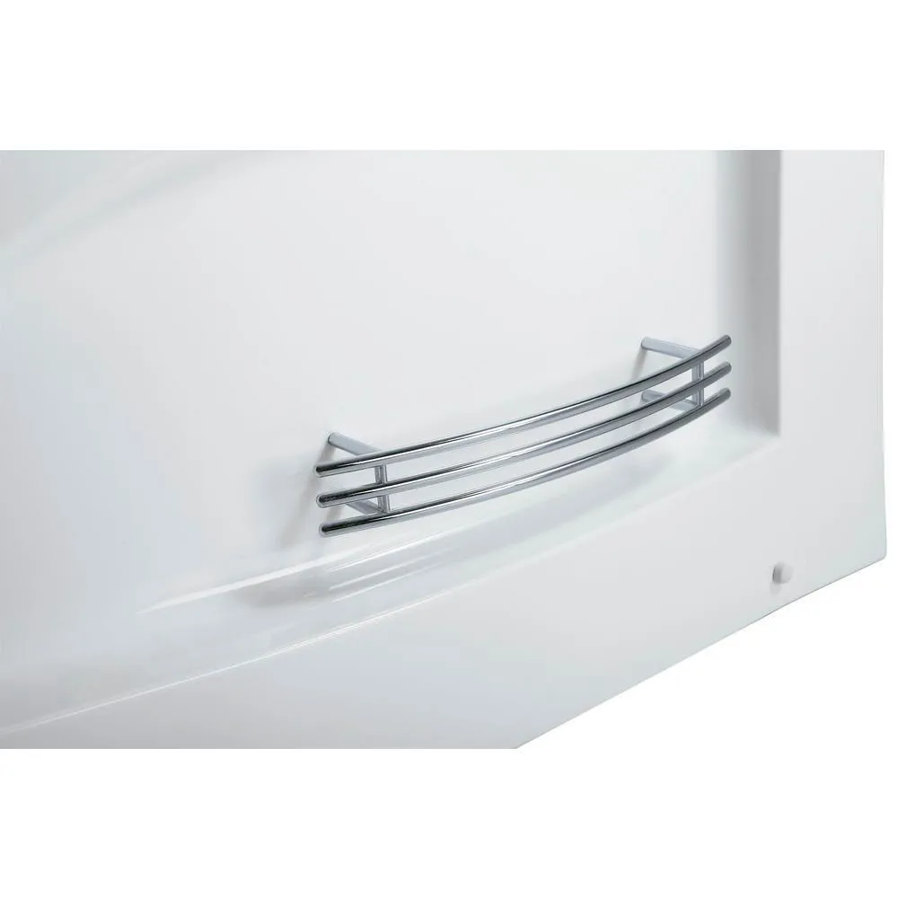 5 ft. Right Drain Corner Alcove Whirlpool Bathtub in White, photo 9 of 9