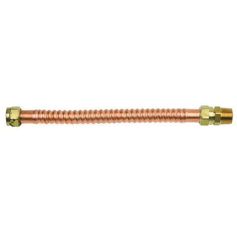 3/4 in. FIP/MIP x 3/4 in. FIP x 12 in. Copper Water Heater Connector