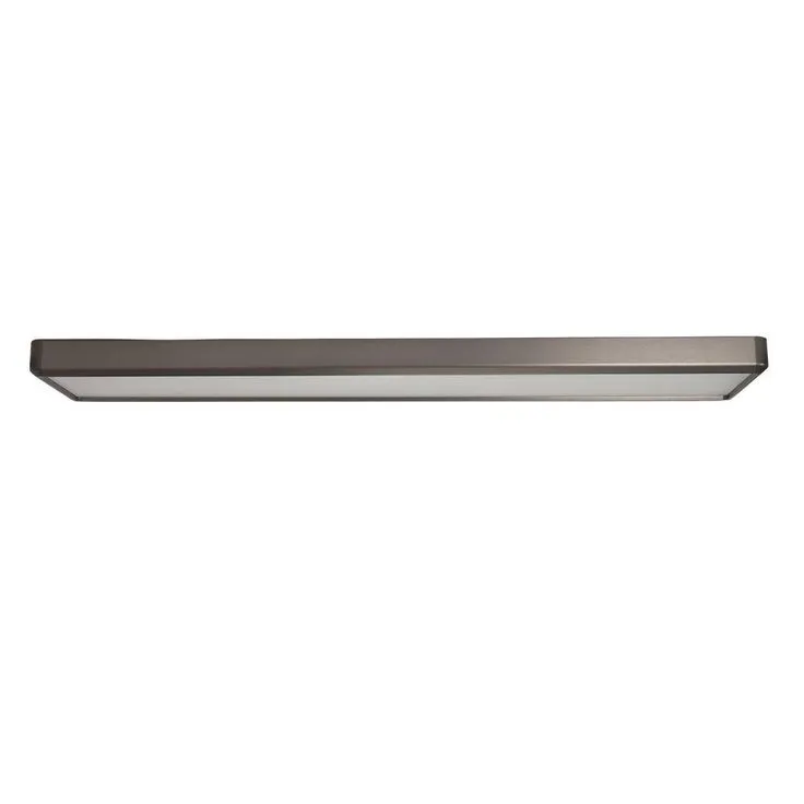 Commercial Electric 4 ft. x 10 in. Blackened Steel Back-Lit LED Panel Light 4000 Lumens 3000K 4000K 5000K Dimmable Kitchen Lighting, photo 8 of 10
