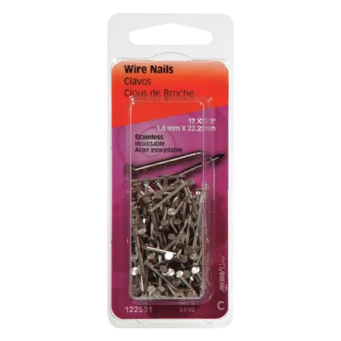 Stainless Steel Wire Nails, 17 Ga. x 7/8 in.