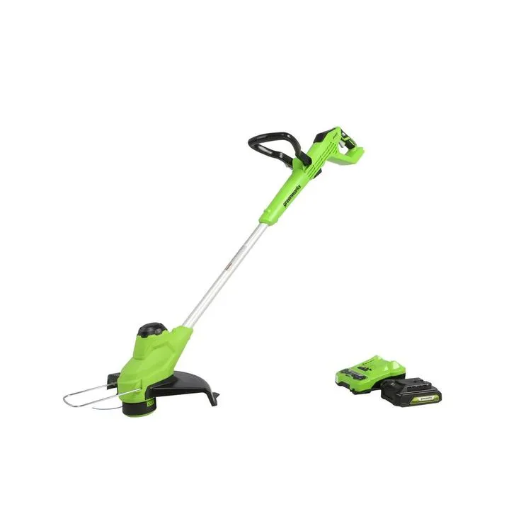 Greenworks 24-Volt 11 in. TORQDRIVE String Trimmer, 2Ah USB Battery and Charger Included ST24B214, photo 8 of 10