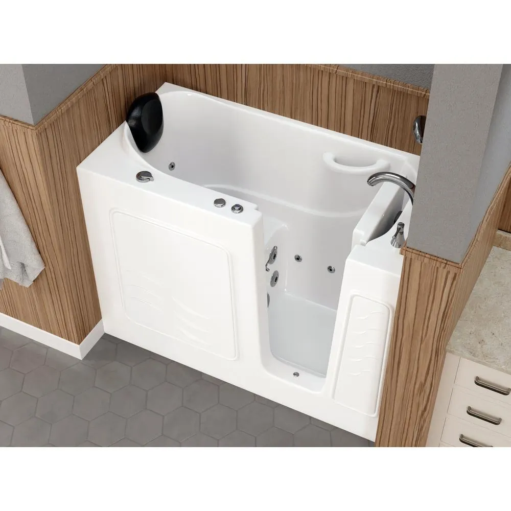 Universal Tubs Safe Premier 52.75 in. x 60 in. x 26 in. Right Drain Walk-in Whirlpool Bathtub in White, photo 5 of 9