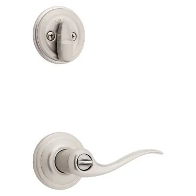 Kwikset Tustin Satin Nickel Smartkey Single-Cylinder Deadbolt Universal Keyed Entry Door Handle Combo Pack (1 Handle and 1 Deadbolt), photo 3 of 8