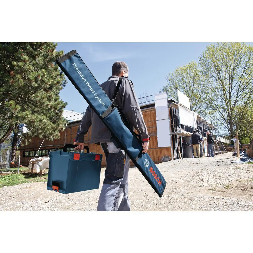 6-1/2 in. 13 Amp Corded Track Saw with Free 63 in. Aluminum Tracks and Carrying Bag, photo 4 of 5