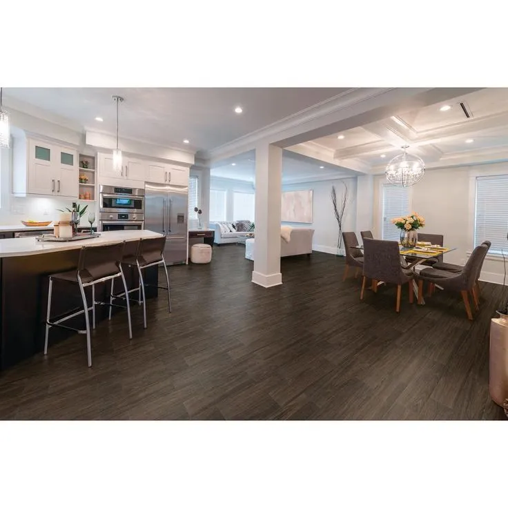 Florida Tile Home Collection Burlington Walnut 6 in. x 24 in. Porcelain Floor and Wall Tile (14 sq. ft. / case), photo 4 of 6