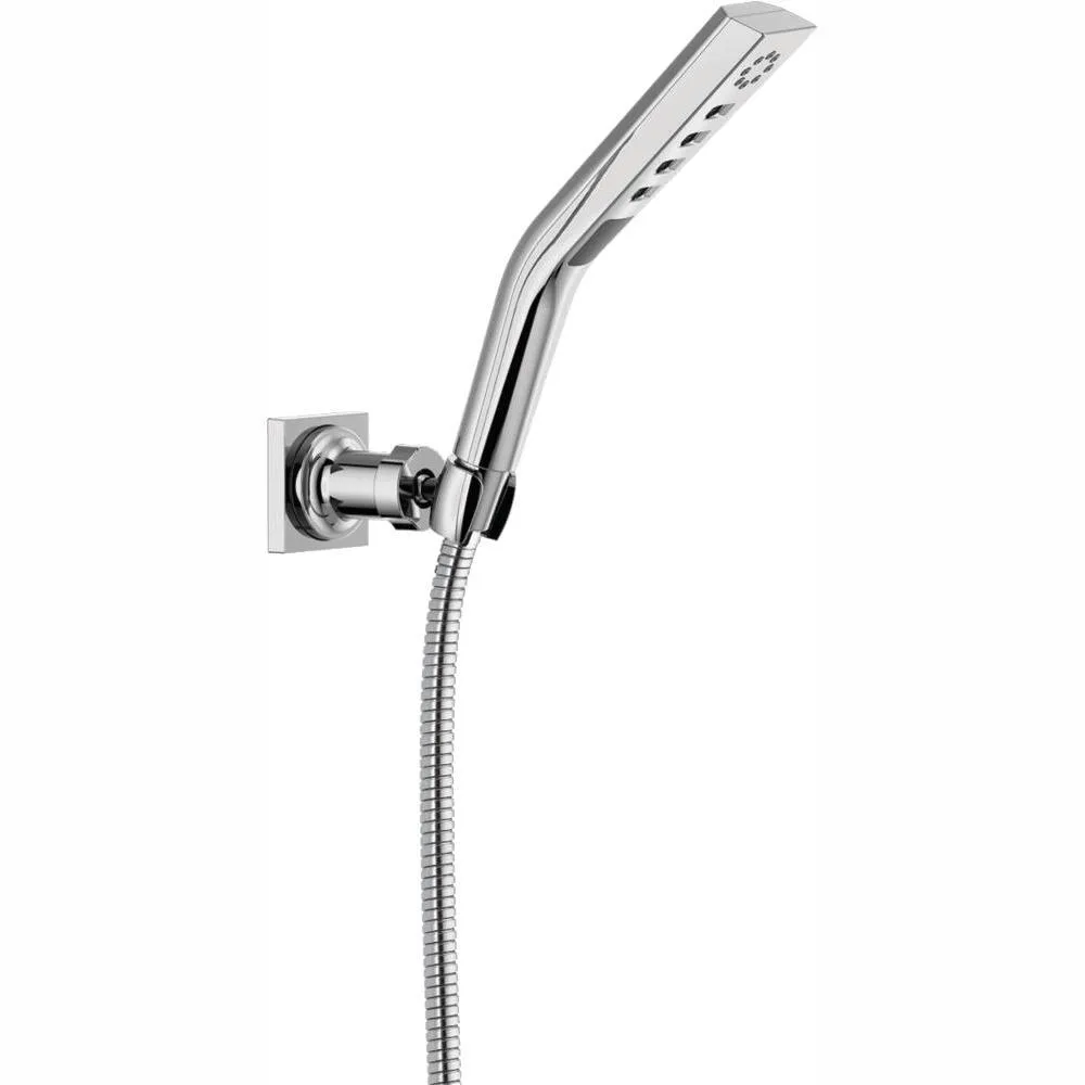 Pivotal 3-Spray 1.8 in. Single Wall Mount Handheld H2Okinetic Shower Head in Matte Black, photo 13 of 15