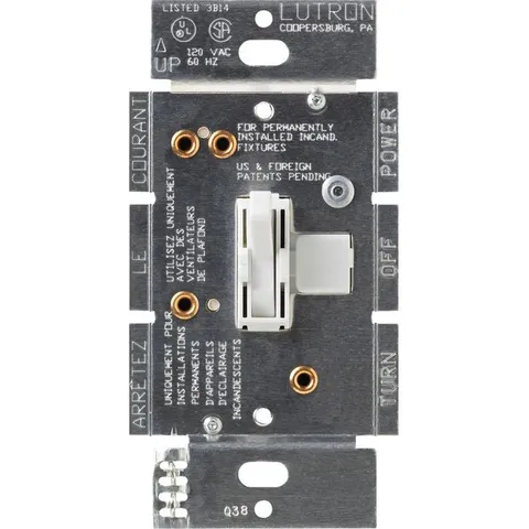 Toggler 1.5 Amp Single-Pole 3-Speed Combination Fan and Light Control