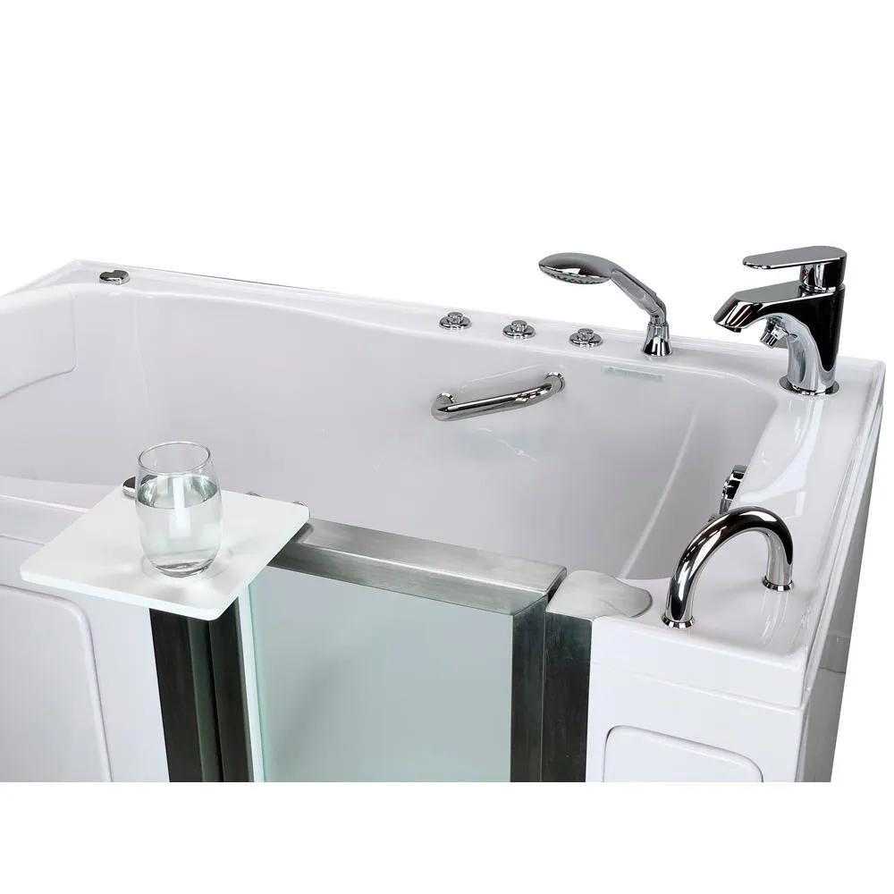 Ella Royal 52 in. Acrylic Walk-In Air Bath and Whirlpool Bathtub in White, RH Door, Fast Fill Faucet, Heated Seat, Dual Drain, photo 5 of 11