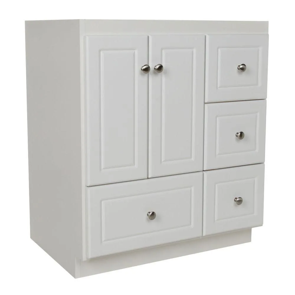 Ultraline 36 in. W x 21 in. D x 34.5 in. H Vanity with Right Drawers Cabinet Only in Natural Alder, photo 13 of 14